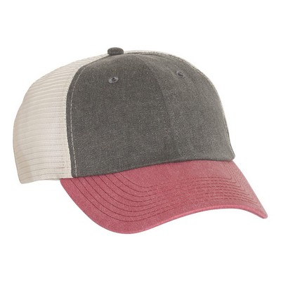 Sportsmanª Pigment Dyed Trucker Cap (Blank)